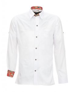 Overhemd lederhosen Wit Premium